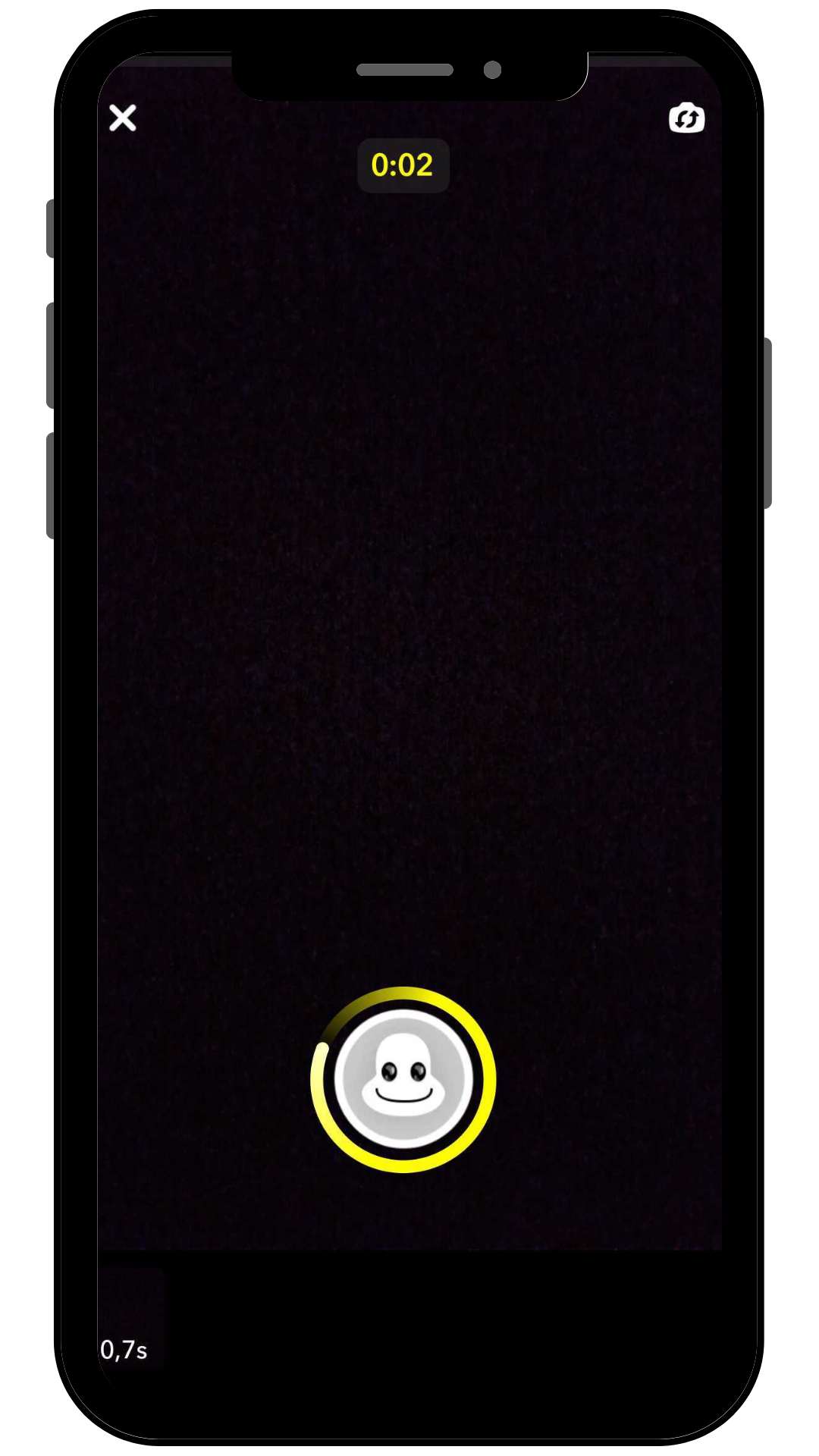 utiliser un filtre snapchat sur spotlight étape 5