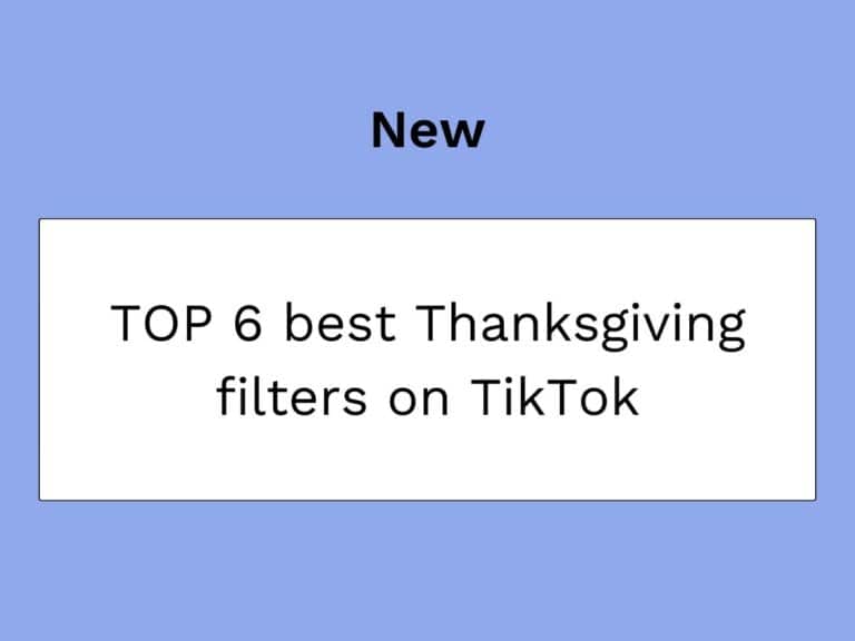 TikTok-Filter für Thanksgiving