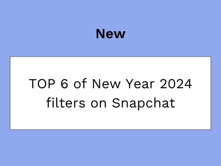Filter für das neue Jahr 2024 auf Snapchat