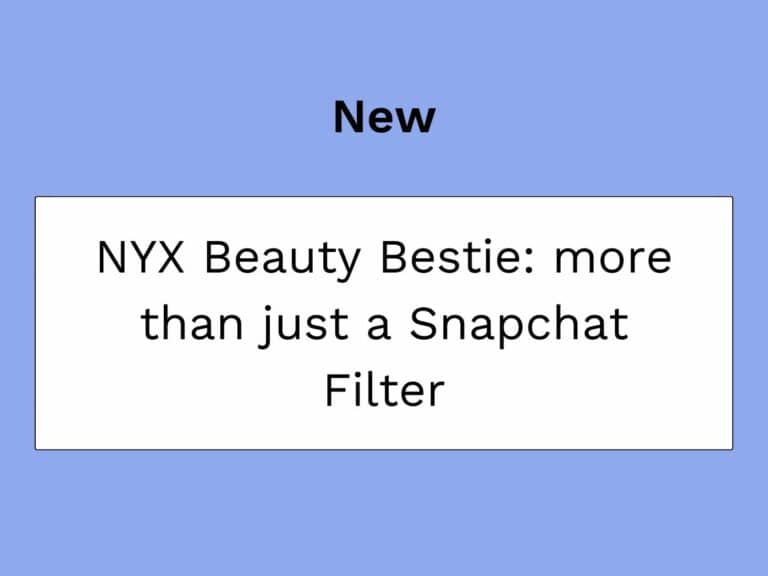 Snapchat NYX Filter